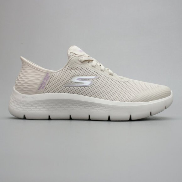 Skechers Ladies 8.5 Go Walk Flex Hands Free Slip-ins Grand Entry Off-white Shoes - Picture 4 of 12